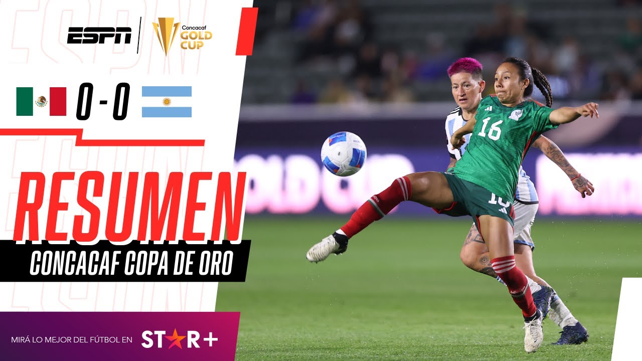 ¡DEBUT CON EMPATE PARA LA ALBICELESTE Y LA TRI EN LA COPA DE ORO! | Mexico 0-0 Argentina | RESUMEN