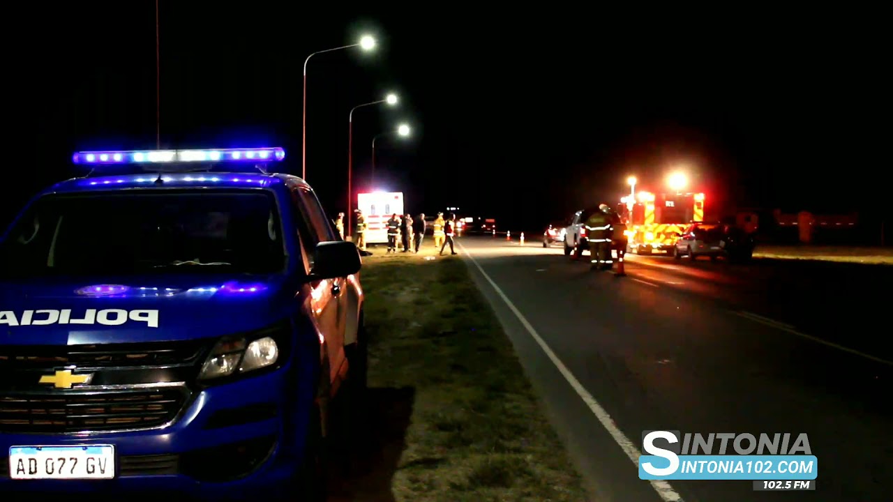 Fatal Accidente en ruta 11 a metros ingreso Monte Maíz