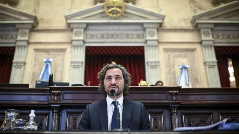 Cafiero en el senado