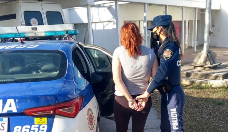 mujer detenida pellegrini