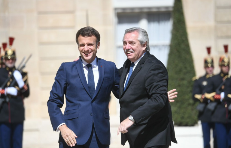 macron con alberto