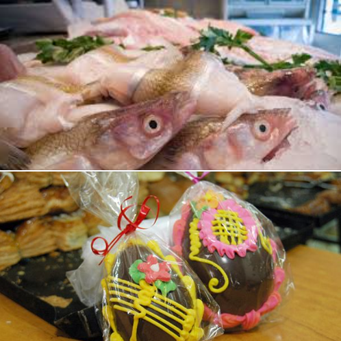 pescados y huevos pascua