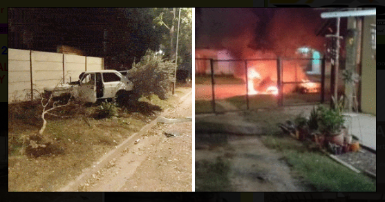 choque e incendio