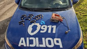 Un hombre aprehendido que llevaba consigo 15 picaportes